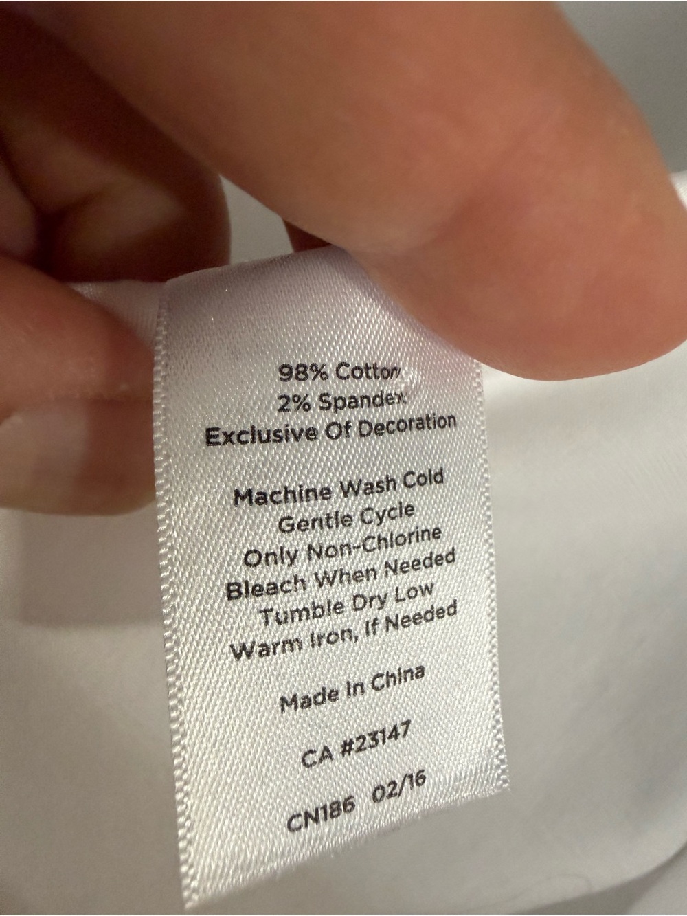 Talbots White Button-Front Collared Shirt - Picture 6 of 6